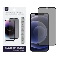 Privacy Glass Sonique Premium Series HD Full Cover 9H Apple iPhone 12 / iPhone 12 Pro Μαύρο