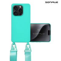 Θήκη Σιλικόνης με Strap CarryHang Sonique Apple iPhone 16 Pro Γαλάζιο