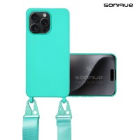 Θήκη Σιλικόνης με Strap CarryHang Sonique Apple iPhone 16 Pro Max Γαλάζιο