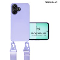 Θήκη Σιλικόνης με Strap CarryHang Sonique Xiaomi Redmi 13 4G / Poco M6 4G Λιλά