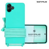 Θήκη Σιλικόνης με Κορδόνι CarryHang Sonique Xiaomi Redmi 13 4G / Poco M6 4G Γαλάζιο