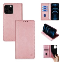 Θήκη Πορτοφόλι Vintage Magnet Wallet Sonique Apple iPhone 16 Pro Max Ροζ Χρυσό