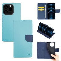 Θήκη Πορτοφόλι Sonique Trend Wallet Apple iPhone 16 Pro Σιέλ / Σκούρο Μπλε