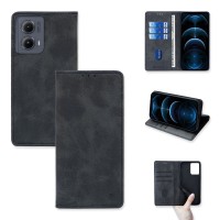 Θήκη Πορτοφόλι Vintage Magnet Wallet Sonique Motorola Edge 5G 2024 Μαύρο
