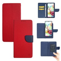 Θήκη Universal Sonique Trend Wallet με Clip έως 6,3" (168mm x 80mm x8mm) Κόκκινο/Σκούρο Μπλε