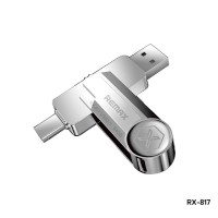 Remax RX-817 2-in-1 USB Flash Drive 128GB USB 3.1 / USB-C Ασημί
