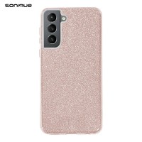 Θήκη Σιλικόνης Sonique Shiny Samsung Galaxy S21 FE Ροζ