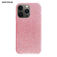 Θήκη Σιλικόνης Sonique Shiny Apple iPhone 13 Pro Ροζ