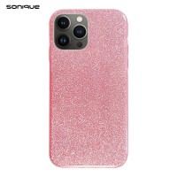 Θήκη Σιλικόνης Sonique Shiny Apple iPhone 13 Pro Max Ροζ