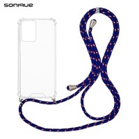 Θήκη Σιλικόνης με Κορδόνι Sonique Armor Clear Xiaomi Xiaomi 13 Lite 5G Rainbow Μπλε