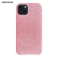 Θήκη Σιλικόνης Sonique Shiny Apple iPhone 15 Plus Ροζ