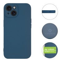 Θήκη Σιλικόνης My Colors Sonique Apple iPhone 15 Plus Μπλε Σκούρο