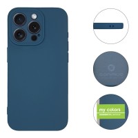 Θήκη Σιλικόνης My Colors Sonique Apple iPhone 15 Pro Max Μπλε Σκούρο