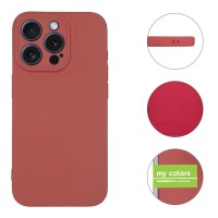 Θήκη Σιλικόνης My Colors Sonique Apple iPhone 15 Pro Max Μπορντό Ανοιχτό