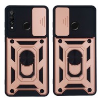 Θήκη Ring Armor CamPro Sonique για Huawei P30 Lite Ροζ Χρυσό