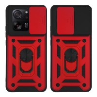 Θήκη Ring Armor CamPro Sonique για Xiaomi Xiaomi 13T 5G / Xiaomi 13T Pro 5G Κόκκινο