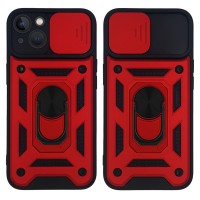 Θήκη Ring Armor CamPro Sonique για Apple iPhone 13 Κόκκινο