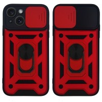 Θήκη Ring Armor CamPro Sonique για Apple iPhone 15 Κόκκινο