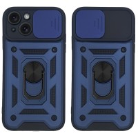 Θήκη Ring Armor CamPro Sonique για Apple iPhone 15 Μπλέ