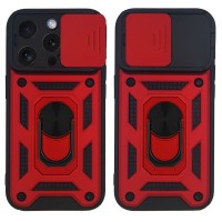 Θήκη Ring Armor CamPro Sonique για Apple iPhone 15 Pro Κόκκινο