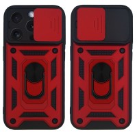 Θήκη Ring Armor CamPro Sonique για Apple iPhone 15 Pro Max Κόκκινο