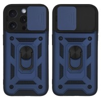 Θήκη Ring Armor CamPro Sonique για Apple iPhone 15 Pro Max Μπλέ