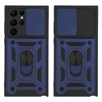 Θήκη Ring Armor CamPro Sonique για Samsung Galaxy S22 Ultra Μπλέ