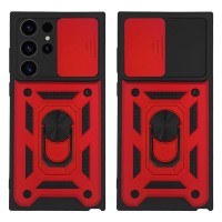 Θήκη Ring Armor CamPro Sonique για Samsung Galaxy S23 Ultra Κόκκινο