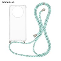 Θήκη Σιλικόνης με Κορδόνι Sonique Armor Clear Realme 12 5G / Realme 12x Rainbow Βεραμάν