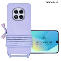 Θήκη Σιλικόνης με Κορδόνι CarryHang Sonique Xiaomi Redmi Note 14 Pro 5G / Redmi Note 14 Pro Plus 5G / Poco X7 5G Λιλά
