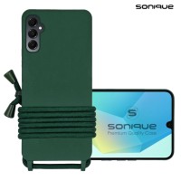 Θήκη Σιλικόνης με Κορδόνι CarryHang Sonique Samsung Galaxy A16 4G / Galaxy A16 5G Πράσινο Σκούρο