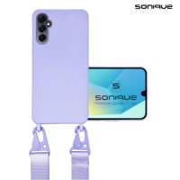 Θήκη Σιλικόνης με Strap CarryHang Sonique Samsung Galaxy A16 4G / Galaxy A16 5G Λιλά