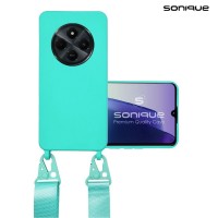 Θήκη Σιλικόνης με Strap CarryHang Sonique Xiaomi Redmi 14C 4G / Poco C75 4G / Redmi A4 5G Γαλάζιο