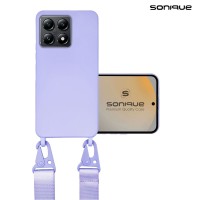 Θήκη Σιλικόνης με Strap CarryHang Sonique Xiaomi Xiaomi 14T Λιλά