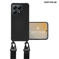 Θήκη Σιλικόνης με Strap CarryHang Sonique Xiaomi Xiaomi 14T Pro Μαύρο