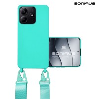 Θήκη Σιλικόνης με Strap CarryHang Sonique Xiaomi Redmi Note 14 5G Γαλάζιο