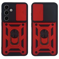 Θήκη Ring Armor CamPro Sonique για Samsung Galaxy S24 FE Κόκκινο