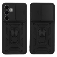 Θήκη Ring Armor CamPro Sonique για Samsung Galaxy S24 FE Μαύρο