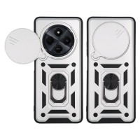Θήκη Ring Armor CamPro Sonique για Xiaomi Redmi 14C 4G / Poco C75 4G / Redmi A4 5G Ασημί
