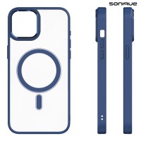 Θήκη Magnetic MagMetal Sonique Apple iPhone 14 Plus Μπλέ