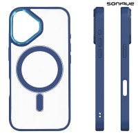 Θήκη Magnetic MagMetal Sonique Apple iPhone 16 Μπλέ