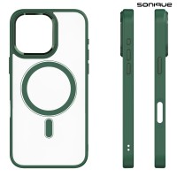 Θήκη Magnetic MagMetal Sonique Apple iPhone 16 Pro Πράσινο