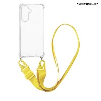 Θήκη Σιλικόνης με Strap Sonique Armor Clear Samsung Galaxy A26 5G Κίτρινο