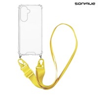 Θήκη Σιλικόνης με Strap Sonique Armor Clear Samsung Galaxy A56 5G Κίτρινο