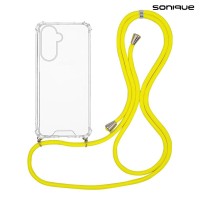 Θήκη Σιλικόνης με Κορδόνι Sonique Armor Clear Samsung Galaxy A36 5G Κίτρινο