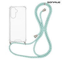 Θήκη Σιλικόνης με Κορδόνι Sonique Armor Clear Samsung Galaxy A36 5G Rainbow Βεραμάν