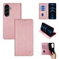 Θήκη Πορτοφόλι Vintage Magnet Wallet Sonique Samsung Galaxy A56 5G Ροζ Χρυσό