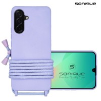 Θήκη Σιλικόνης με Κορδόνι CarryHang Sonique Samsung Galaxy A36 5G Λιλά