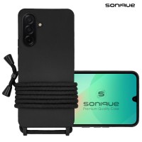 Θήκη Σιλικόνης με Κορδόνι CarryHang Sonique Samsung Galaxy A36 5G Μαύρο
