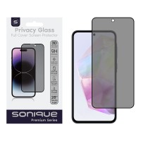 Privacy Glass Sonique Premium Series HD Full Cover 9H Samsung Galaxy A35 5G / Galaxy A55 5G Μαύρο